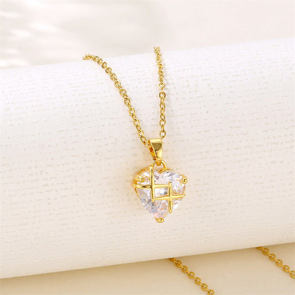 IG Style Geometric Stainless Steel Electroplating Necklaces