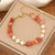 Women Pearl Wave Natural Stone Handmade Bracelets