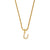 Fashion Letter Geometric Stainless Steel 18K Gold Plated Necklaces