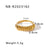 Unisex IG Style Circle Round Geometric Stainless Steel Electroplating Rings