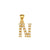 Letter Stainless Steel 18K Gold Plated Jewelry Making