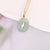 Droplet Natural Stone Electroplating Pendants