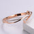 Women Metal Diamond Heart Stainless Steel Bangles