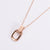 Natural Women Metal Mixed Color Coin Heart Titanium Steel Necklaces