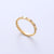 Women Metal Diamond Doll Titanium Steel Electroplating Rings