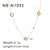 IG Style Circle Geometric Stainless Steel Electroplating Necklaces