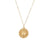 Fashion Round Geometric Stainless Steel 18K Gold Plated Necklaces