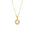 Fashion Round Geometric Stainless Steel 18K Gold Plated Necklaces