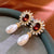 Luxurious Flower Droplet Alloy Electroplating Earrings