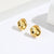 Minimalist Irregular Geometric Copper Electroplating Stud Earrings