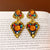 Baroque Triangle Geometric Alloy Earrings