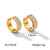 IG Style Round Geometric Stainless Steel Electroplating Earrings