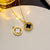 Moderate Luxury Irregular Titanium Steel 18K Gold Plated Necklaces