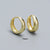 925 Sterling Silver Round Geometric Silver Polishing Stud Earrings