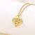 Minimalist Heart Stainless Steel Electroplating Necklaces