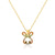 Rabbit Cattle Chinese Zodiac Animal Zircon Diamond Inlay Necklaces