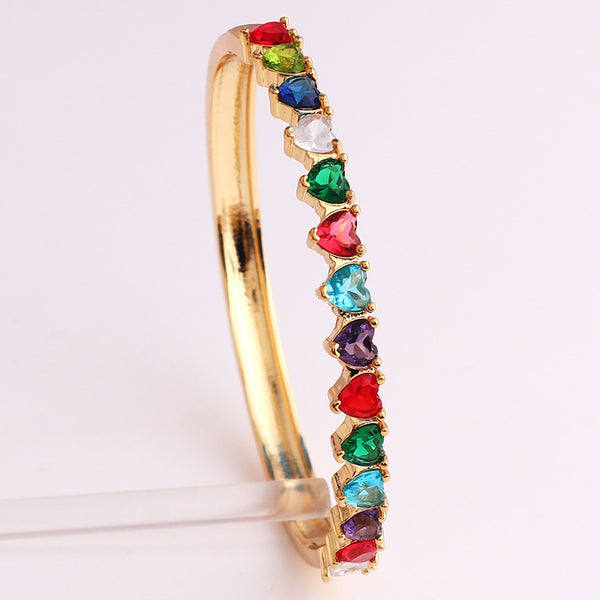 Zircon Electroplating Bangles