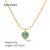 IG Style Heart Geometric Stainless Steel 18K Gold Plated Necklaces