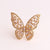 Women Butterfly Bowknot Copper Electroplating Rings