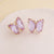 Women Butterfly Copper Stud Earrings