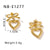 IG Style Heart Heart Geometric Stainless Steel Electroplating Earrings