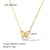 Tassel Irregular Heart Heart Geometric Stainless Steel Electroplating Necklaces