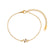 Women Fashion Quadrilateral Round Stripe Geometric Stainless Steel 18K Gold Plated Bracelets