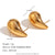 Fashion Circle Droplet Stainless Steel 18K Gold Plated Earrings