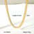 IG Style Stripe Geometric Stainless Steel Electroplating Necklaces