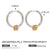 Circle Letter Number Text Stainless Steel Electroplating Earrings