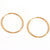 Minimalist Circle Geometric Stainless Steel 18K Gold Plated Earrings