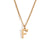 Fashion Letter Number Geometric Text Stainless Steel 18K Gold Plated Necklaces