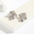 Minimalist Quadrilateral Geometric Zircon Electroplating Stud Earrings