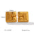 IG Style Square Geometric Stainless Steel Electroplating Earrings