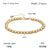 Women Versatile Round Geometric Stainless Steel Electroplating Beaded Bracelets