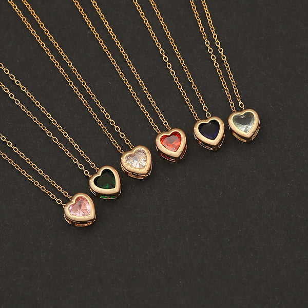 Fashion Heart Copper Electroplating Pendants