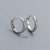 925 Sterling Silver Minimalist Round Geometric Silver Earrings