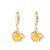 Cute Cat Chinese Zodiac Animal Zircon Diamond Inlay Stud Earrings