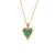 Fashion Round Geometric Acrylic 18K Gold Plated Necklaces