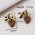 Chic Heart Bowknot Copper Earrings