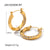 IG Style Mobius Geometric Stainless Steel 18K Gold Plated Earrings