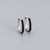 925 Sterling Silver Korean Ellipse Geometric Silver Earrings