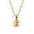 Minimalist Letter Geometric Stainless Steel 18K Gold Plated Necklaces