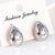 Moderate Luxury Irregular Heart Heart Droplet Copper Diamond Inlay Stud Earrings