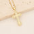 Expressive Cross Copper Zircon Inlay Pendants