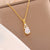 Minimalist Droplet Stainless Steel Electroplating Necklaces