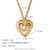 Fashion Heart Cross Geometric Stainless Steel 18K Gold Plated Necklaces