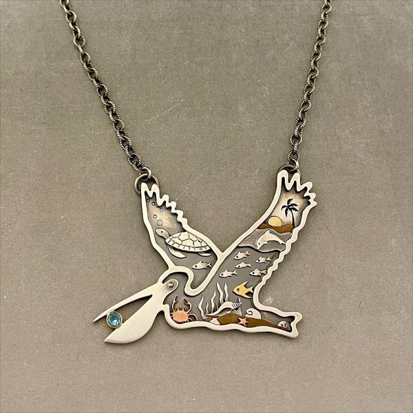 Vintage Retro Bird Chinese Zodiac Animal Stainless Steel Electroplating Necklaces