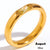 Women Fashion Circle Geometric Stainless Steel 18K Gold Plated Rings