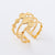 Retro Vintage Women Retro Vintage Geometric Stainless Steel Electroplating Rings